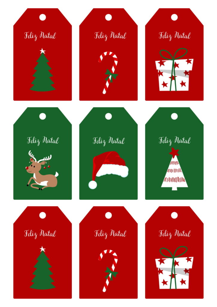 Tags De Natal Para Imprimir Modelos Prontos Para Baixar