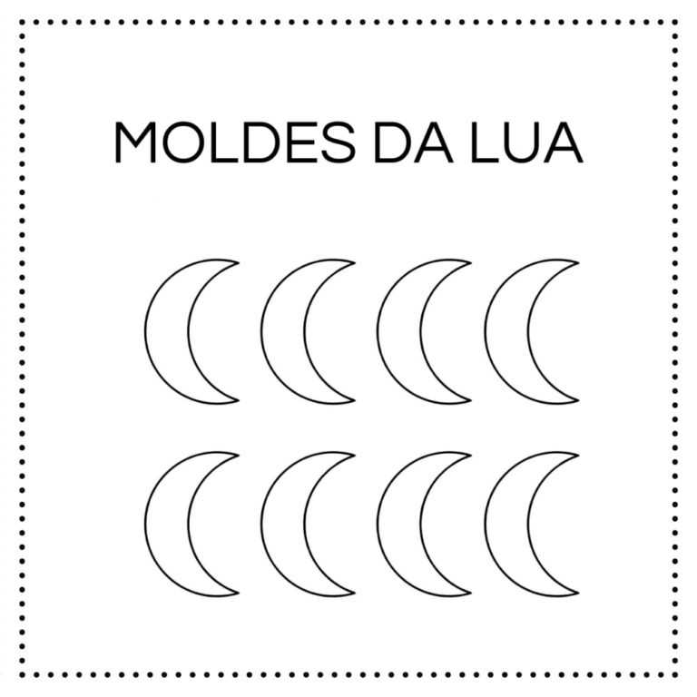 Molde De Lua Para Imprimir Tamanho Grande