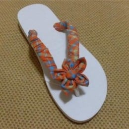 HAVAIANAS DECORADA COM TECIDO