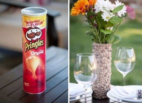 O artesanato com embalagem de Pringles é diferente, mas muito fácil de ser feito (Foto: Divulgação)