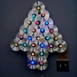 Como Fazer Árvore de Natal com CD Velho  11