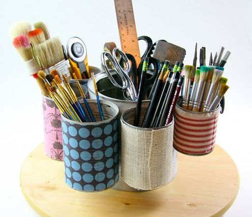 Este porta lápis e caneta reciclado vai fazer o maior sucesso (Foto: cynthiashaffer.typepad.com) 