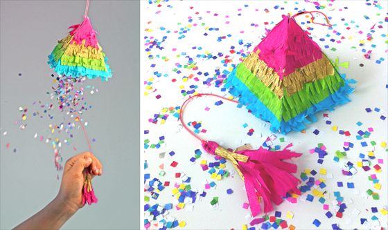 Esta colorida pinhata para festa infantil vai deixar as crianças enlouquecidas em sua festa (Foto: happythought.co.uk) 
