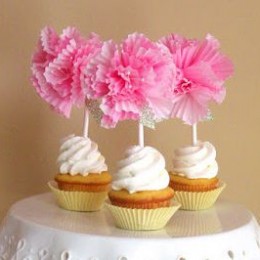 Como Fazer Flor de Papel para Cupcake