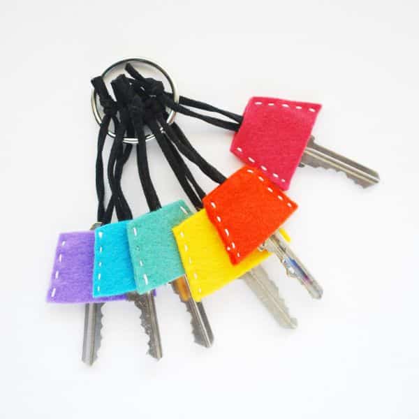 Personalizar chaves com feltro é muito fácil (Foto: wildolive.blogspot.com.br)