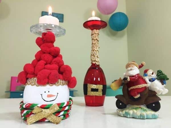 Como Fazer Porta-Velas de Natal com Taças Como Fazer Porta-Velas de Natal com Taças