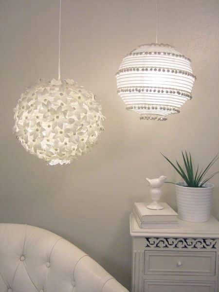 Lanternas de papel decoradas são lindas e baratas de serem conseguidas (Foto: craftynest.com)