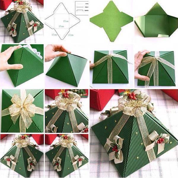Como Fazer Caixas Decorativas para Presentes de Natal