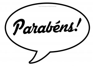 placa parabens aniversario