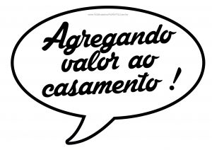 placa para casamento