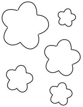 Molde de Flores para Imprimir
