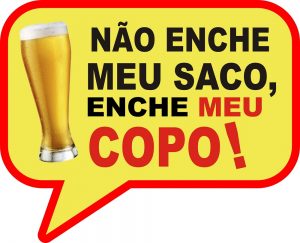 placa copo de cerveja