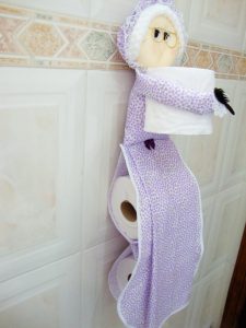 porta papel higiênico menina