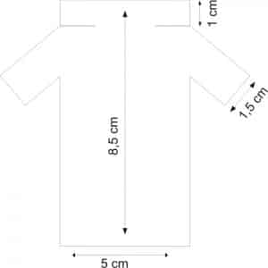 porta bombom de eva molde camisa