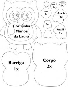 desenho de coruja simples