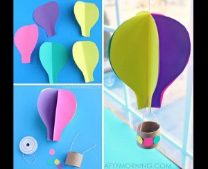 balao com papel decor