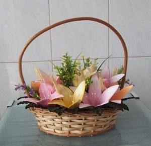 flor de eva no cesto