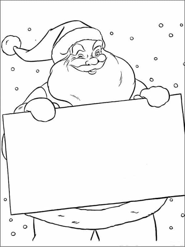 Cartão natal imprimir Noel para escrever