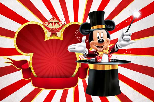 Convite Mickey aniversario circo