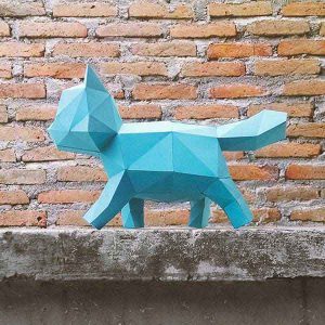 Dobraduras de papel gatinho