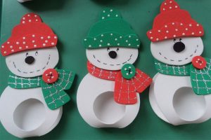 Lembrancinha de natal em EVA boneco de neve