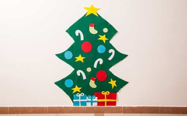 Árvore de Natal na Parede: Fotos, 20 Ideias