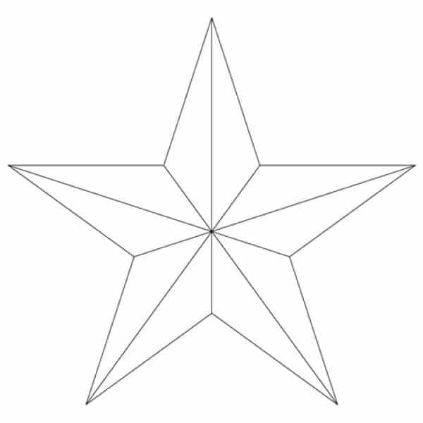 estrela 3d molde