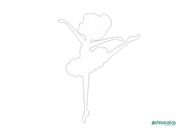 Molde de Bailarina para Imprimir: 14 modelos grátis