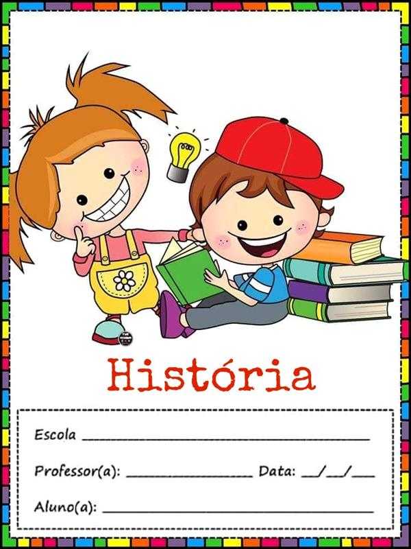 desenhos para capa de caderno de historia