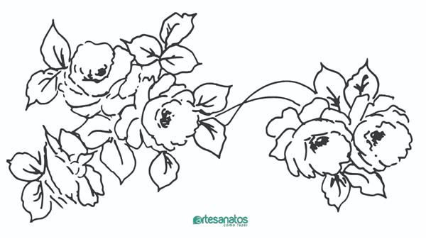 como desenhar rosas bonitas