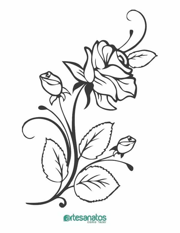 desenhos de rosas para tatoo