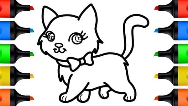 10 Incríveis Desenhos de Gato Realista para Colorir