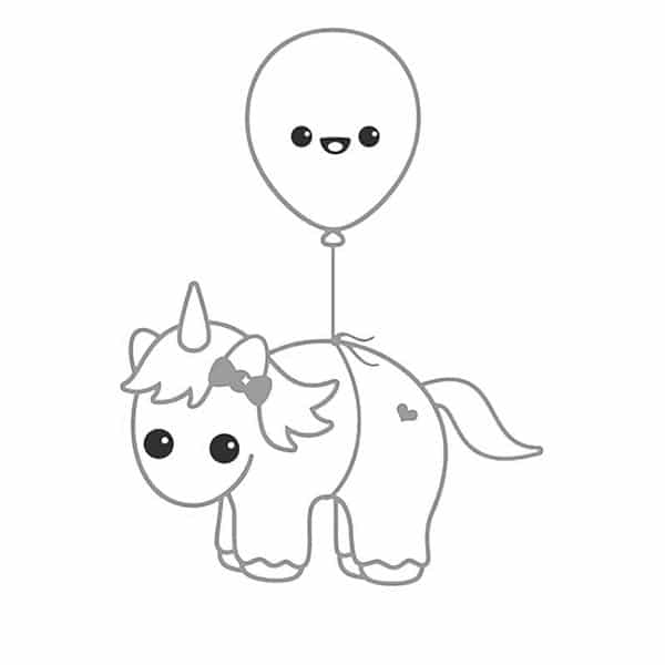 unicornio com balao