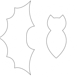 moldes de morcego frente e verso - Como fazer artesanatos