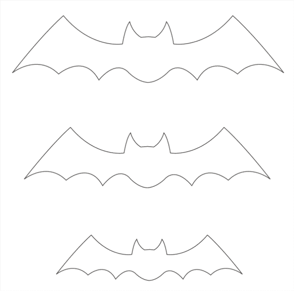 moldes de morcegos