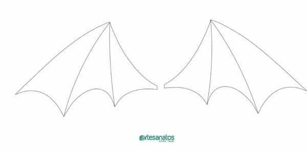 molde de morcego de eva
