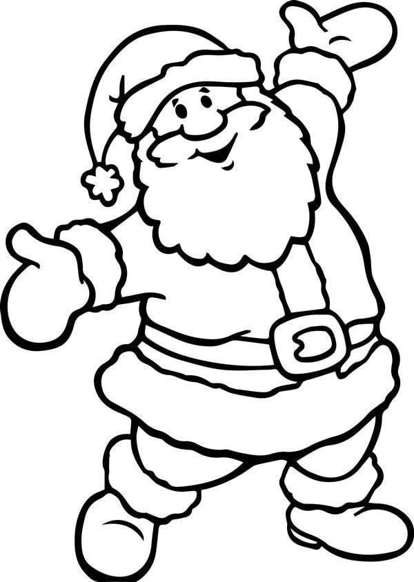 Desenho de Papai Noel
