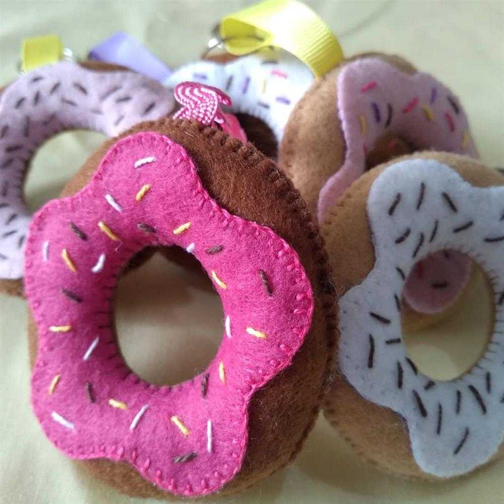 donuts de feltro