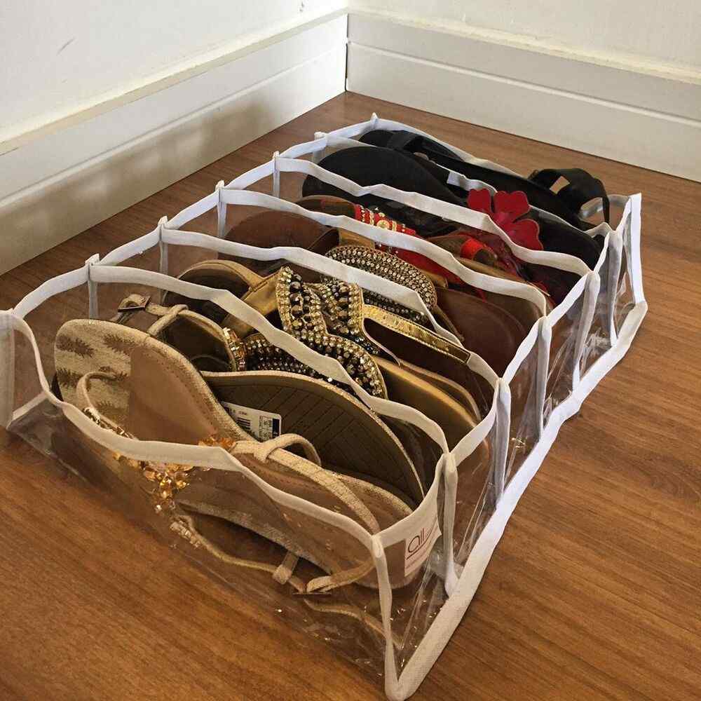 como organizar sapatos em espaços pequenos