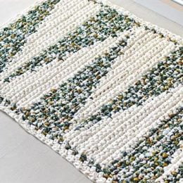 como fazer tapete de croche simples para cozinha