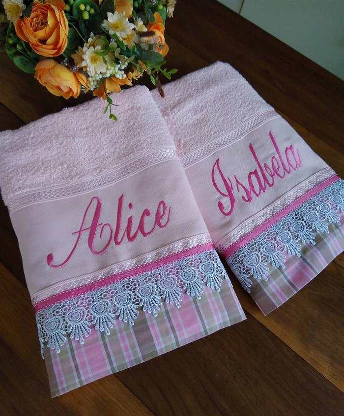 toalhas bordadas com nome