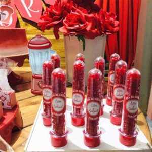kit chá de panela vermelho e branco
