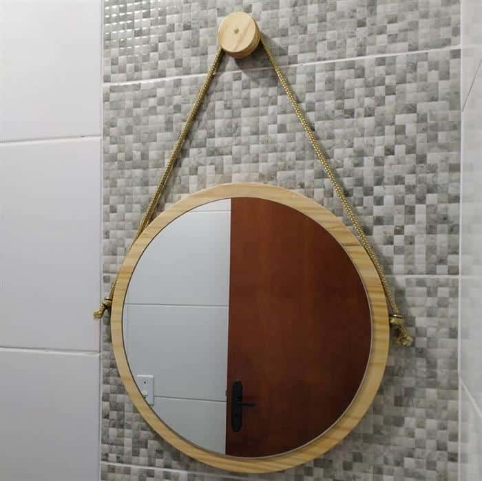 moldura para espelho em madeira