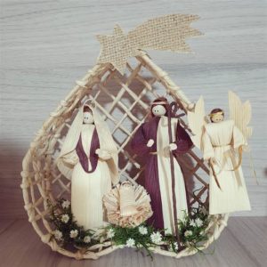 presepio de material reciclado
