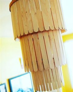 artesanato com palito de picole luminaria
