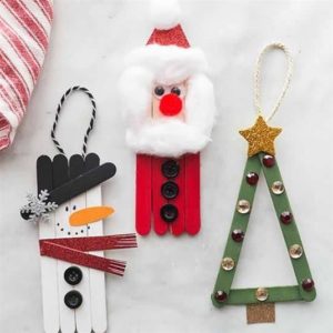 artesanato de natal com palito de sorvete