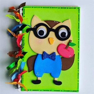 capa de caderno em eva simples