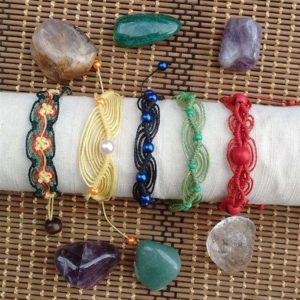 pulseiras com linha encerada