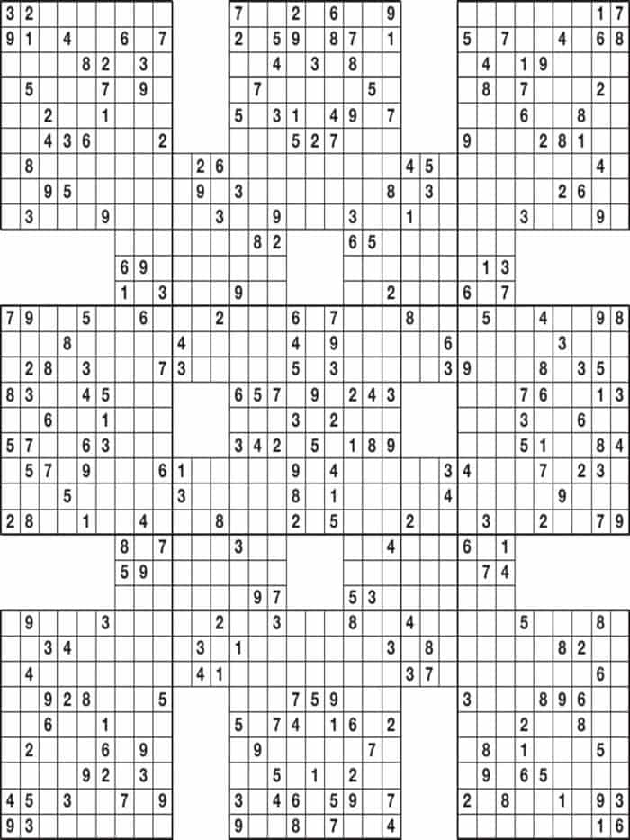 42 Modelos de sudoku para imprimir de todos os níveis - Artesanato