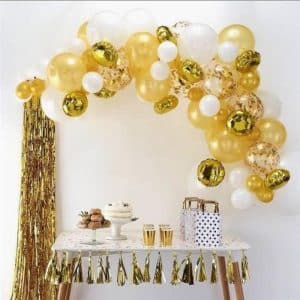 decoração ano novo dourado